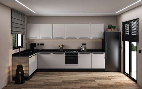 Cuisine en L :  360 cm / 210 cm