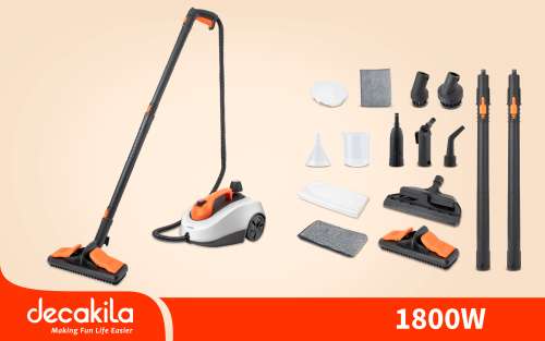 NETTOYEUR A VAPEUR DECAKILA 1.5L 1800W Blanc - KEEN017W